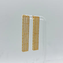 Load image into Gallery viewer, Sleek Sparkle Bar Earrings