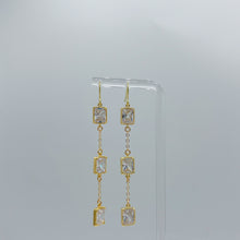 Load image into Gallery viewer, Crystal Clear Dangle Earrings