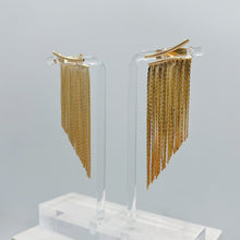 Load image into Gallery viewer, Gold Tassel Ear Jacket Earrings