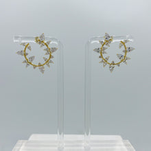 Load image into Gallery viewer, Curved Crystal Earrings
