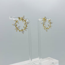 Load image into Gallery viewer, Curved Crystal Earrings