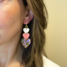Load image into Gallery viewer, Perfect Peach Heart Earrings