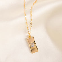 Load image into Gallery viewer, Rectangle Cubic Zirconia Necklace
