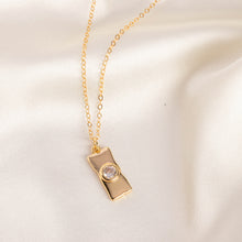Load image into Gallery viewer, Rectangle Cubic Zirconia Necklace