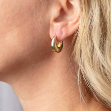 Load image into Gallery viewer, Graceful Teardrop Gold Hoop Earrings