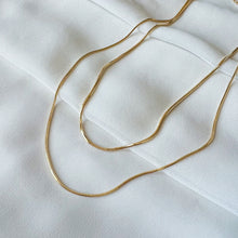 Load image into Gallery viewer, Skinny Snake Chain Gold Filled Necklace