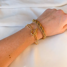 Load image into Gallery viewer, Chunky Rope Gold Filled Bracelet