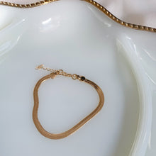 Load image into Gallery viewer, Herringbone Gold Filled Bracelet