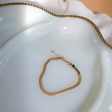 Load image into Gallery viewer, Herringbone Gold Filled Bracelet