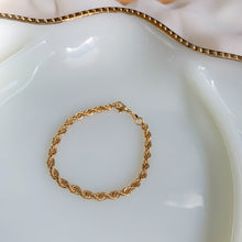 Load image into Gallery viewer, Dainty Rope Gold Filled Bracelet