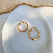 Load image into Gallery viewer, Gold Filled Thin Tube Hoop Earrings
