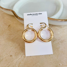 Load image into Gallery viewer, Gold Filled Thick Tube Hoop Earrings
