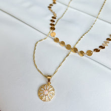 Load image into Gallery viewer, Gold Filled Sequin Disc Chain Necklace
