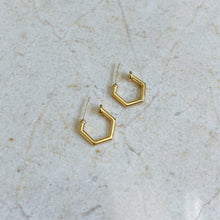 Load image into Gallery viewer, Gold Filled Thin Geometric Hoop Earrings
