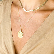 Load image into Gallery viewer, Gold Coin Necklace - Floral
