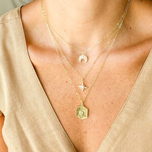 Load image into Gallery viewer, Sparkly North Star Gold Filled Necklace
