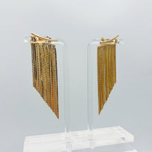 Load image into Gallery viewer, Gold Tassel Ear Jacket Earrings
