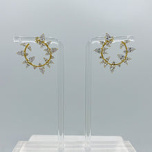 Load image into Gallery viewer, Curved Crystal Earrings
