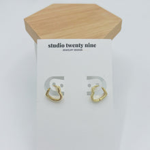 Load image into Gallery viewer, Heart Huggie Hoop Earrings
