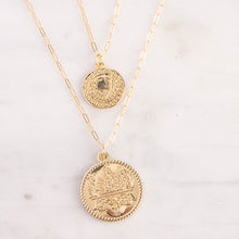 Load image into Gallery viewer, Double Coin Layer Necklace Set
