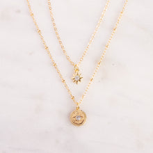 Load image into Gallery viewer, North Star Dainty Layer Necklace Set

