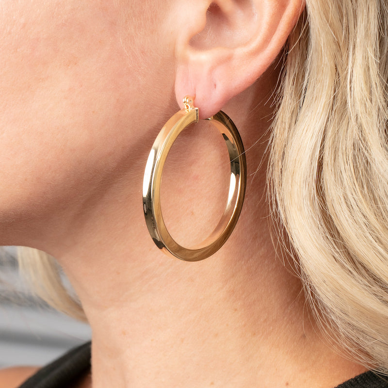 Big Bold Gold Hoop Earrings