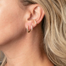 Load image into Gallery viewer, Pave Gold Ear Cuff
