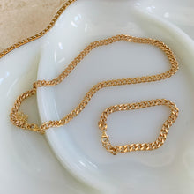 Load image into Gallery viewer, Cuban Curb Chain Necklace &amp; Bracelet Set
