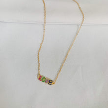 Load image into Gallery viewer, Loving in Color - Rainbow CZ Love Necklace
