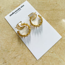 Load image into Gallery viewer, Gold Filled Jagged Little Hoop Earrings
