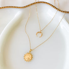 Load image into Gallery viewer, The Golden Soul - Sunrise Coin Necklace
