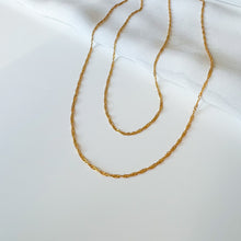 Load image into Gallery viewer, Twisted Singapore Necklace Set

