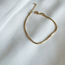 Load image into Gallery viewer, Gold Filled Skinny Snake Chain Bracelet
