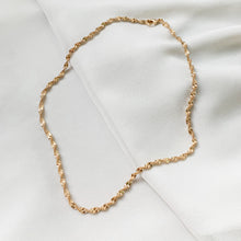 Load image into Gallery viewer, Gold Filled Twisted Herringbone Snake Necklace
