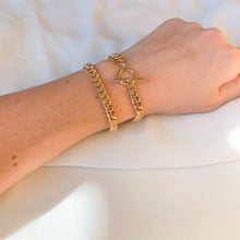 Load image into Gallery viewer, Gold Filled Cuban Curb Chain Bracelet
