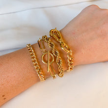 Load image into Gallery viewer, Gold Filled Chunky Rope Bracelet

