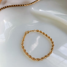 Load image into Gallery viewer, Gold Filled Dainty Rope Bracelet
