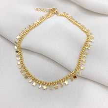 Load image into Gallery viewer, Gold Filled Star and Moon Anklet
