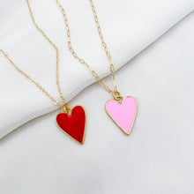 Load image into Gallery viewer, Bright and Beautiful BFF Heart Necklaces

